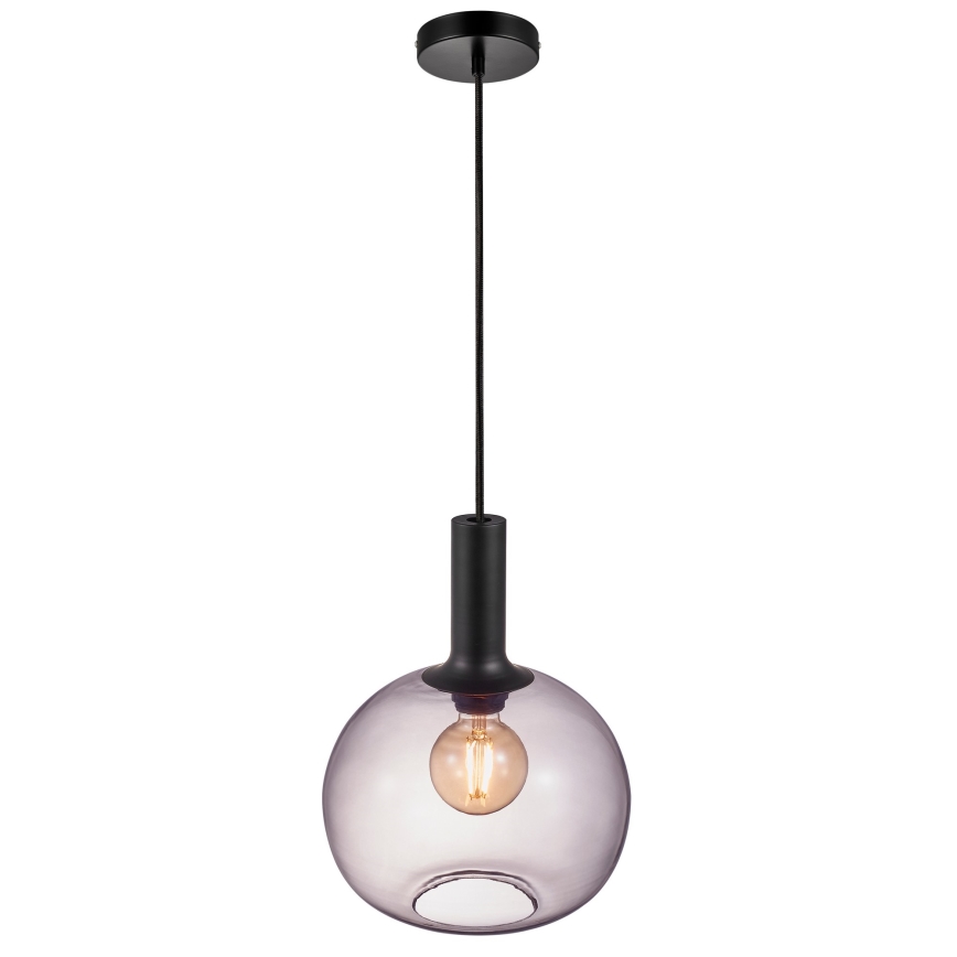Nordlux - Lustra ar auklu ALTON 1xE27/60W/230V melna