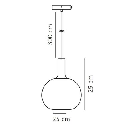 Nordlux - Lustra ar auklu ALTON 1xE27/60W/230V melna