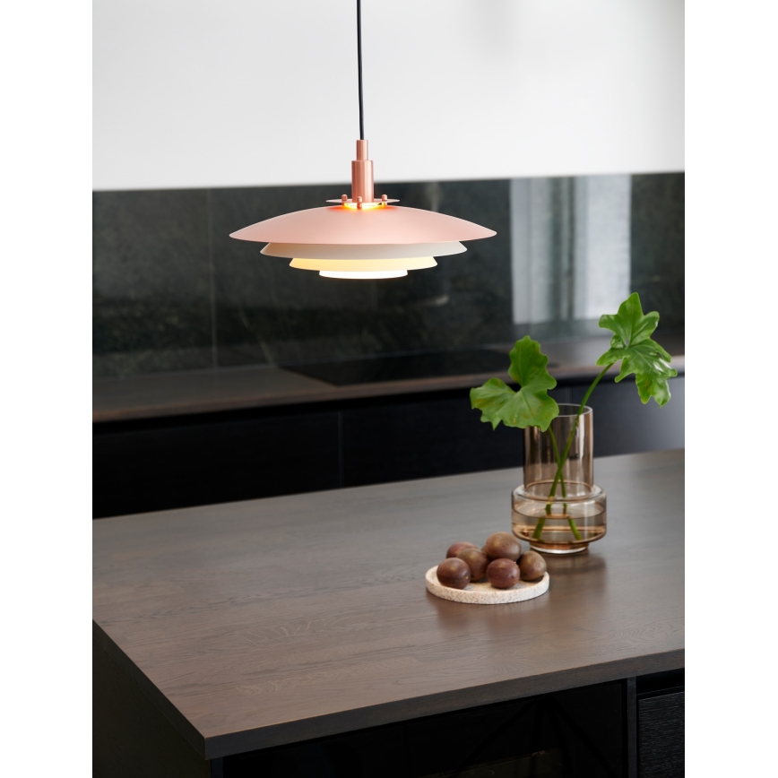 Nordlux - Lustra ar auklu BRETAGNE 1xG9/25W/230V Rozā zelta