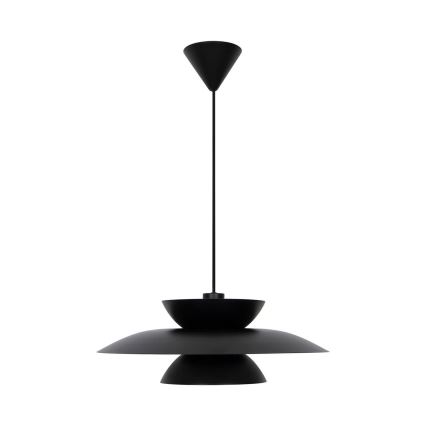 Nordlux - Lustra ar auklu CARMEN 1xE27/40W/230V melna
