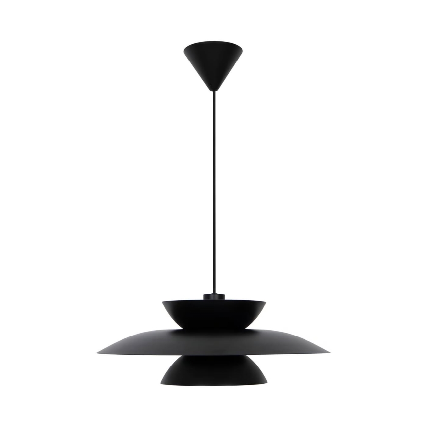 Nordlux - Lustra ar auklu CARMEN 1xE27/40W/230V melna