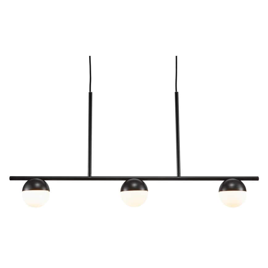 Nordlux - Lustra ar auklu CONTINA 3xG9/5W/230V melna