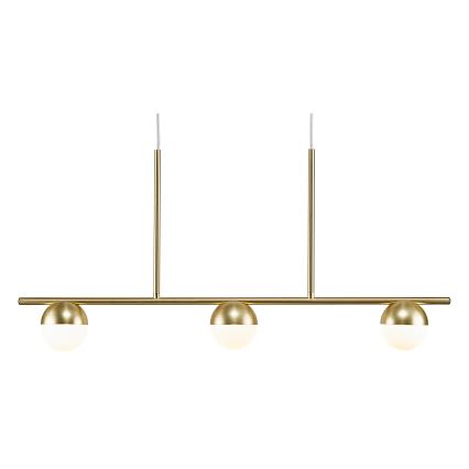 Nordlux - Lustra ar auklu CONTINA 3xG9/5W/230V misiņš