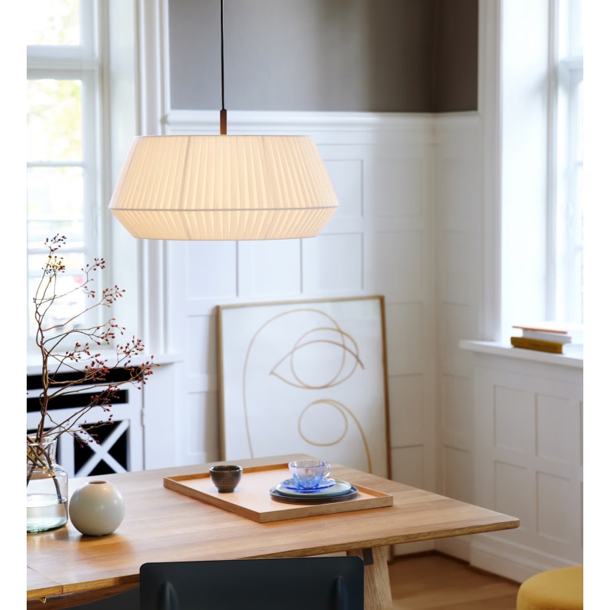 Nordlux - Lustra ar auklu DICTE 1xE27/60W/230V d. 53 cm balta
