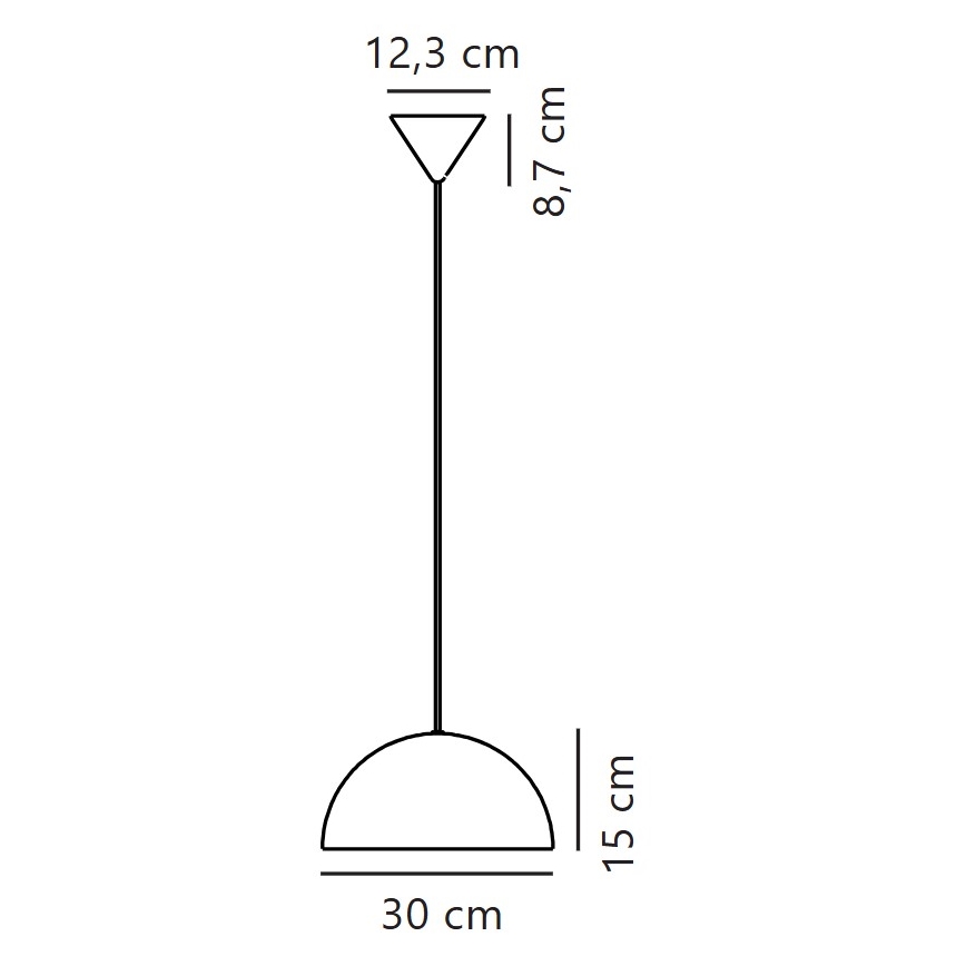 Nordlux - Lustra ar auklu ELLEN 1xE27/40W/230V d. 30 cm balta