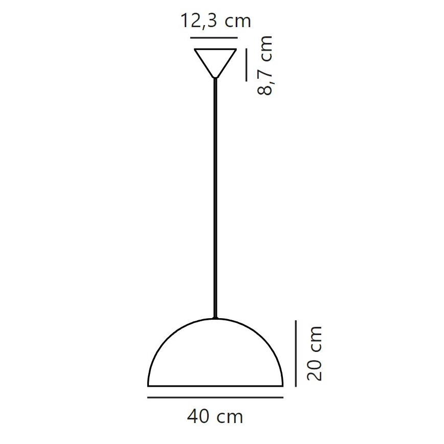 Nordlux - Lustra ar auklu ELLEN 1xE27/40W/230V