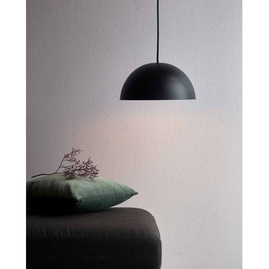 Nordlux - Lustra ar auklu ELLEN 1xE27/40W/230V melna