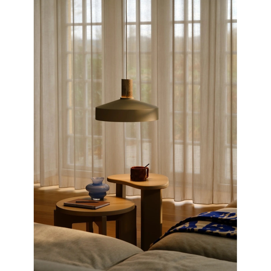 Nordlux - Lustra ar auklu ELVAS 1xE27/60W/230V d. 37,5 cm bēša