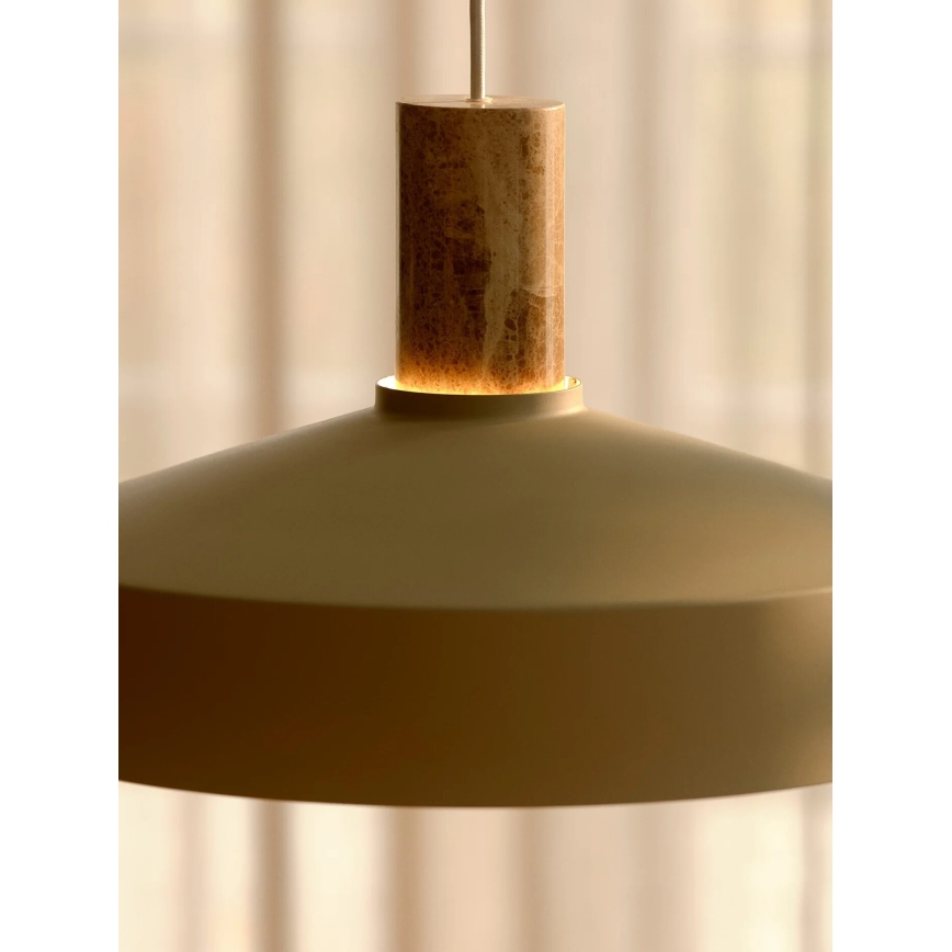 Nordlux - Lustra ar auklu ELVAS 1xE27/60W/230V d. 37,5 cm bēša