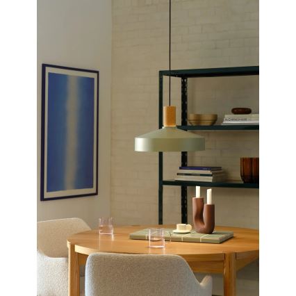 Nordlux - Lustra ar auklu ELVAS 1xE27/60W/230V d. 37,5 cm zaļa