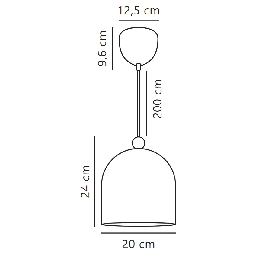 Nordlux - Lustra ar auklu GASTON 1xE27/40W/230V balta