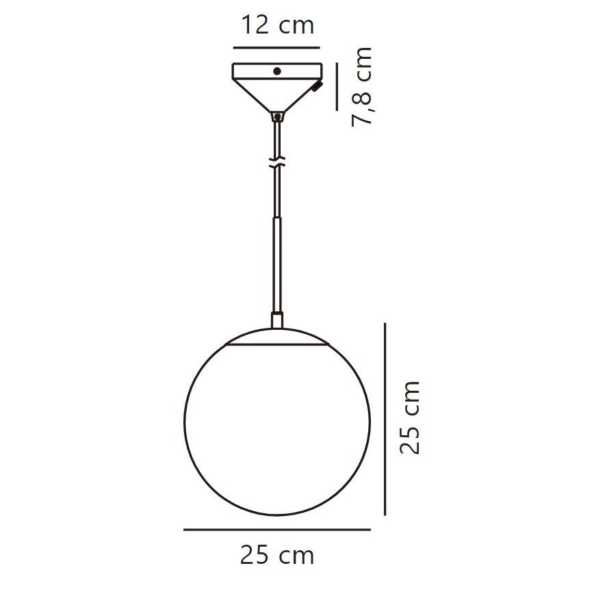 Nordlux - Lustra ar auklu GRANT 1xE27/25W/230V d. 25 cm