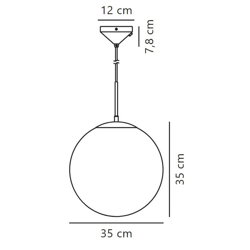 Nordlux - Lustra ar auklu GRANT 1xE27/25W/230V d. 35 cm
