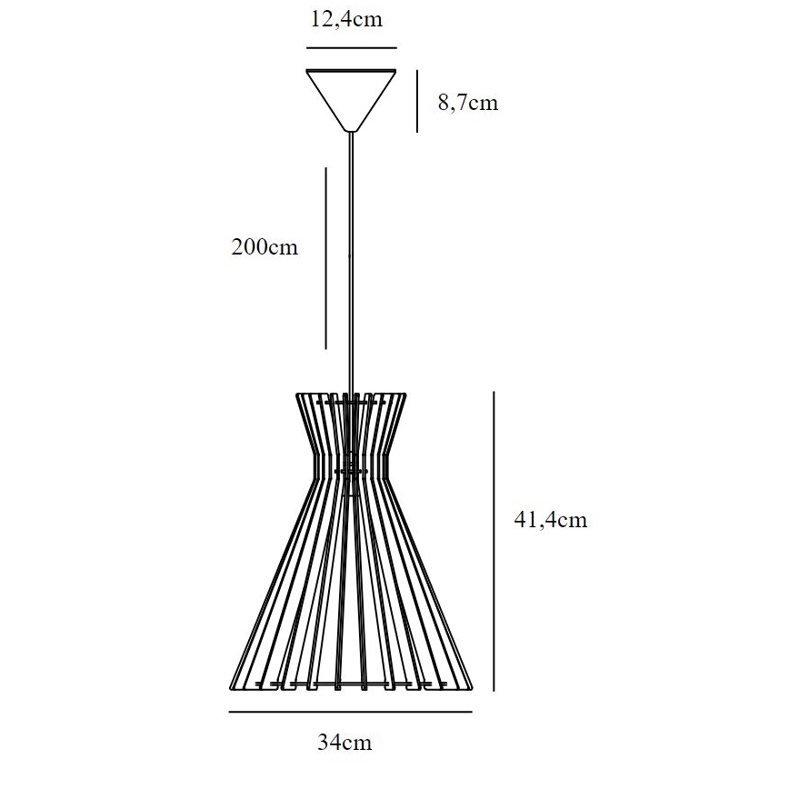 Nordlux - Lustra ar auklu GROA 1xE27/60W/230V