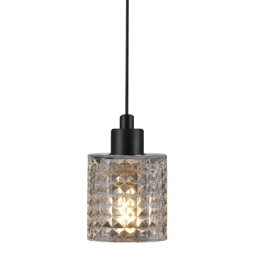 Nordlux - Lustra ar auklu HOLLYWOOD 1xE27/60W/230V caurspīdīga