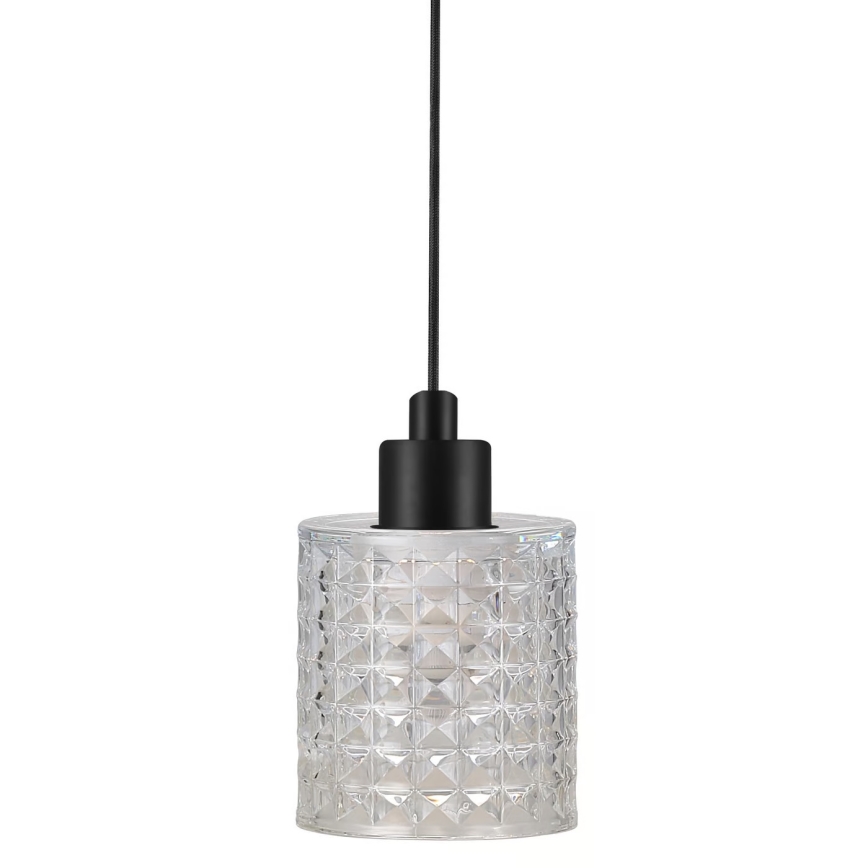 Nordlux - Lustra ar auklu HOLLYWOOD 1xE27/60W/230V caurspīdīga