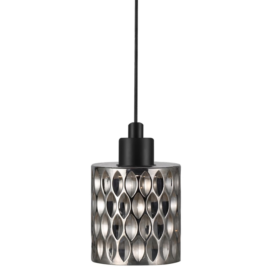 Nordlux - Lustra ar auklu HOLLYWOOD 1xE27/60W/230V dūmakains