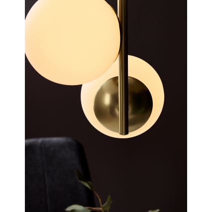 Nordlux - Lustra ar auklu LILLY 3xE14/40W/230V zelta