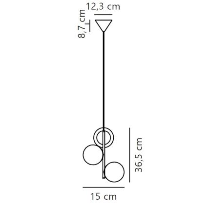 Nordlux - Lustra ar auklu LILLY 3xE14/40W/230V zelta