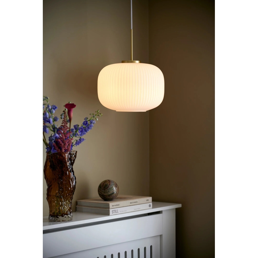Nordlux - Lustra ar auklu MILFORD 1xE27/40W/230V d. 30 cm balta