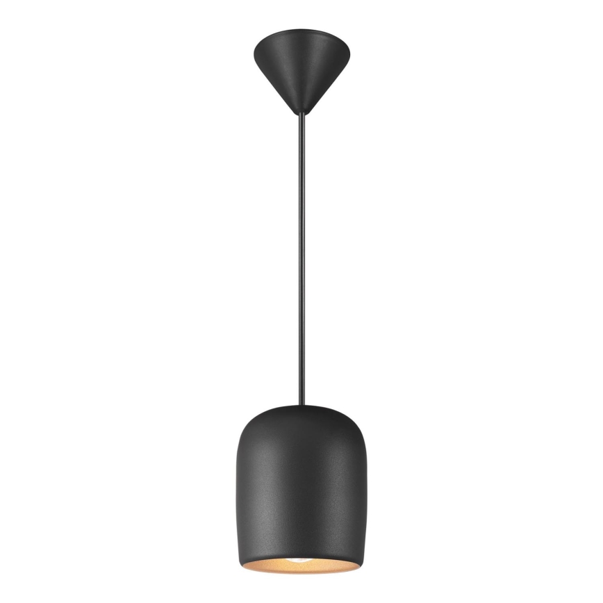 Nordlux - Lustra ar auklu NOTTI 1xE27/25W/230V melna