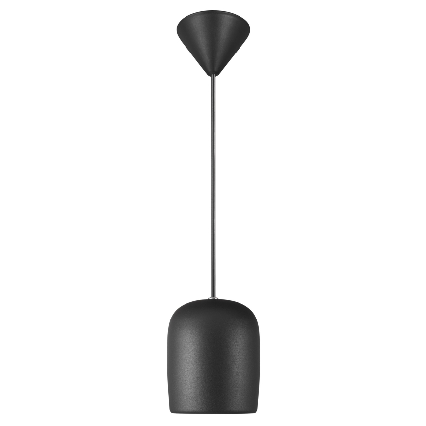 Nordlux - Lustra ar auklu NOTTI 1xE27/25W/230V melna