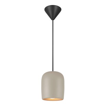 Nordlux - Lustra ar auklu NOTTI 1xE27/25W/230V pelēka
