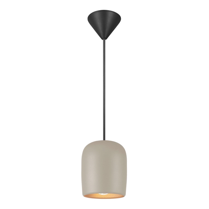 Nordlux - Lustra ar auklu NOTTI 1xE27/25W/230V pelēka