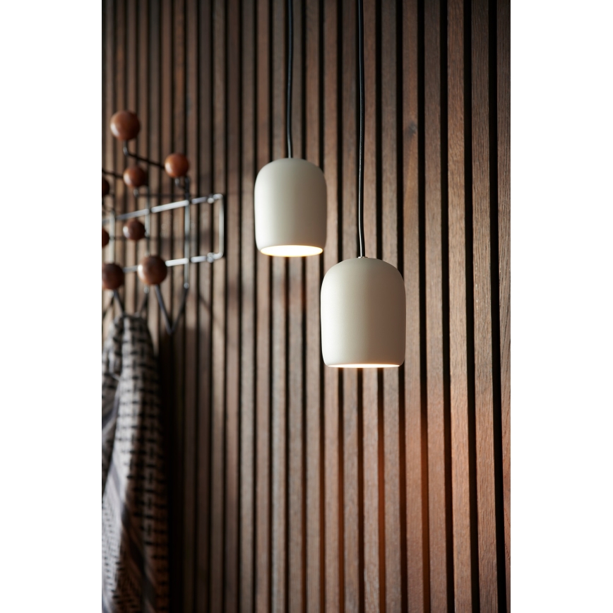 Nordlux - Lustra ar auklu NOTTI 1xE27/25W/230V pelēka