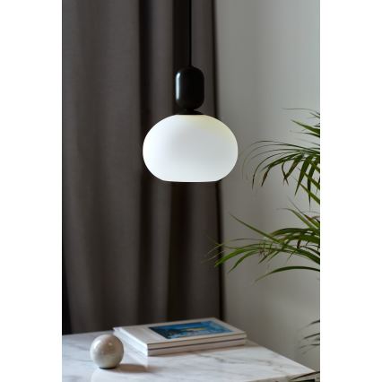Nordlux - Lustra ar auklu NOTTI 1xE27/40W/230V melna