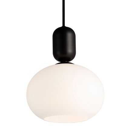 Nordlux - Lustra ar auklu NOTTI 1xE27/40W/230V melna