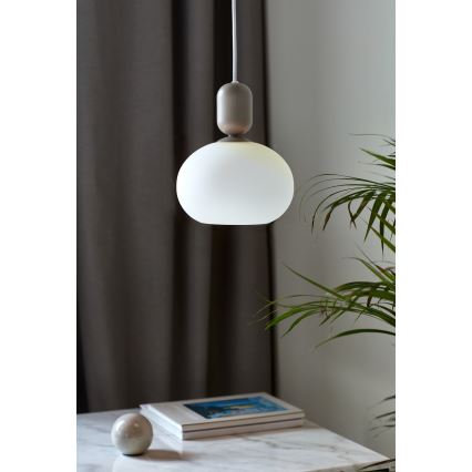 Nordlux - Lustra ar auklu NOTTI 1xE27/40W/230V pelēka