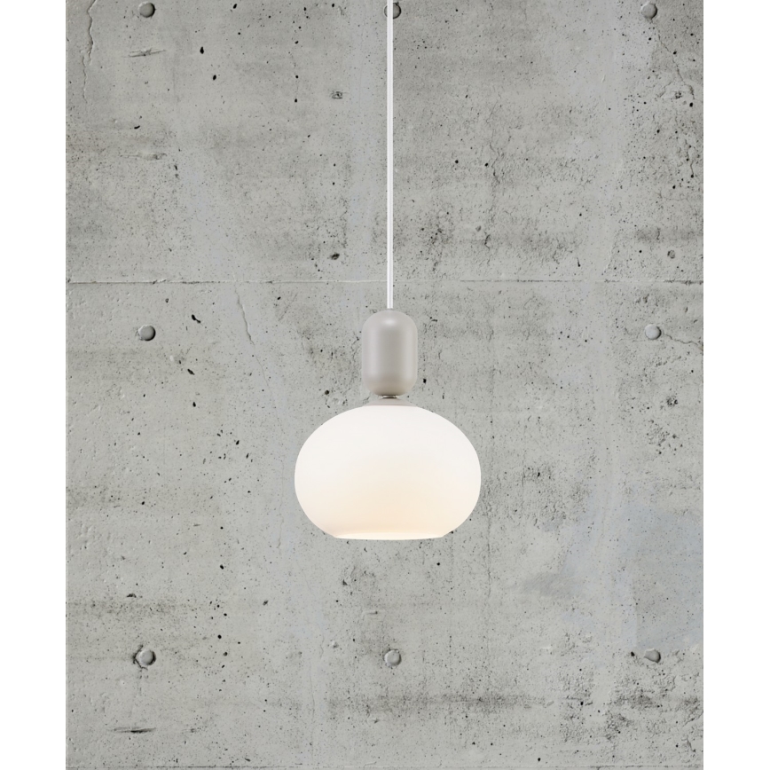 Nordlux - Lustra ar auklu NOTTI 1xE27/40W/230V pelēka