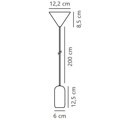 Nordlux - Lustra ar auklu NOTTI 1xE27/40W/230V pelēka