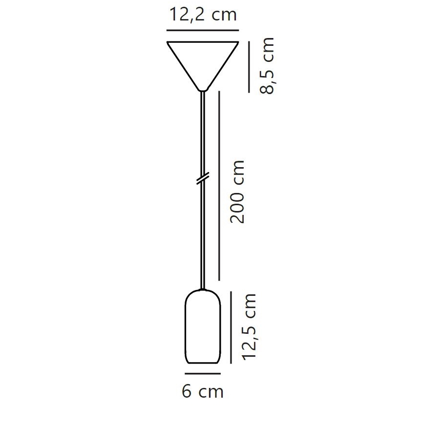 Nordlux - Lustra ar auklu NOTTI 1xE27/40W/230V pelēka