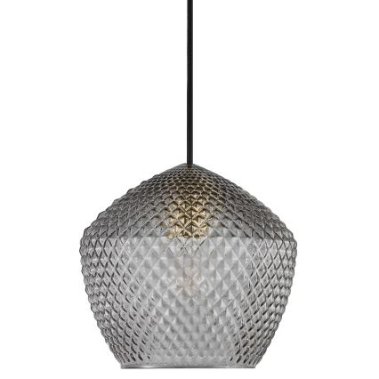 Nordlux - Lustra ar auklu ORBIFORM 1xE27/40W/230V melna/pelēka