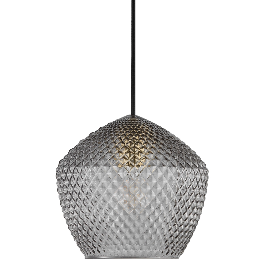 Nordlux - Lustra ar auklu ORBIFORM 1xE27/40W/230V melna/pelēka