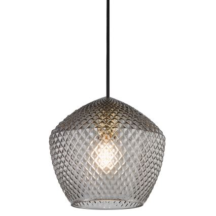 Nordlux - Lustra ar auklu ORBIFORM 1xE27/40W/230V melna/pelēka
