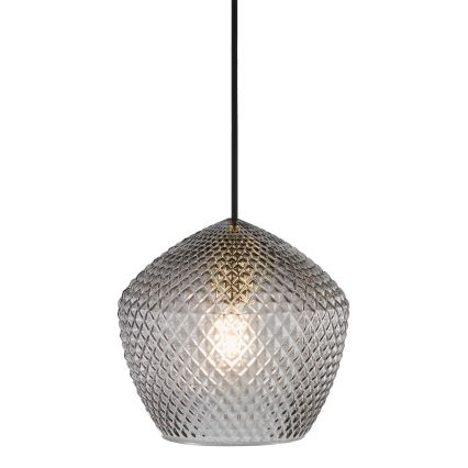 Nordlux - Lustra ar auklu ORBIFORM 1xE27/40W/230V melna/pelēka