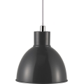 Nordlux - Lustra ar auklu POP 1xE27/40W/230V antracīta