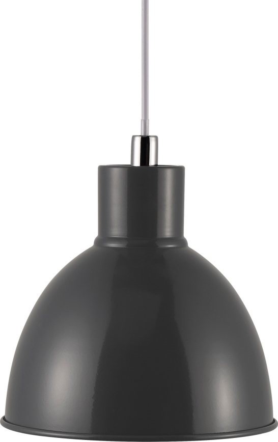 Nordlux - Lustra ar auklu POP 1xE27/40W/230V antracīta