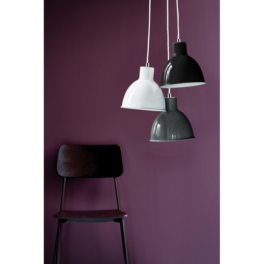 Nordlux - Lustra ar auklu POP 1xE27/40W/230V antracīta
