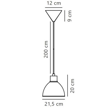 Nordlux - Lustra ar auklu POP 1xE27/40W/230V bēša