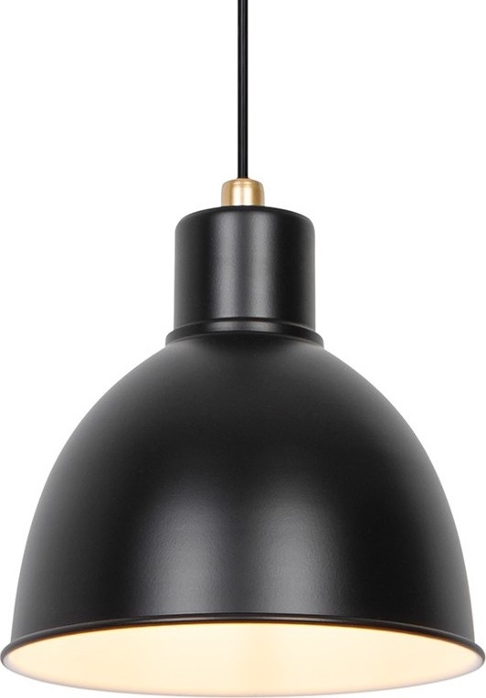 Nordlux - Lustra ar auklu POP 1xE27/40W/230V melna/zelta