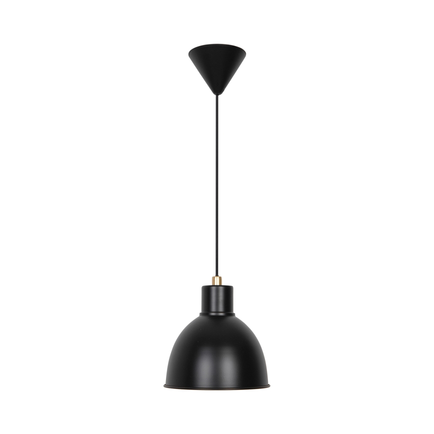 Nordlux - Lustra ar auklu POP 1xE27/40W/230V melna/zelta
