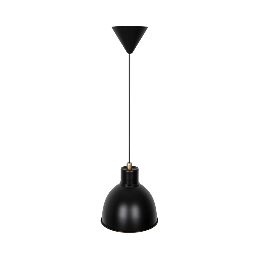 Nordlux - Lustra ar auklu POP 1xE27/40W/230V melna/zelta