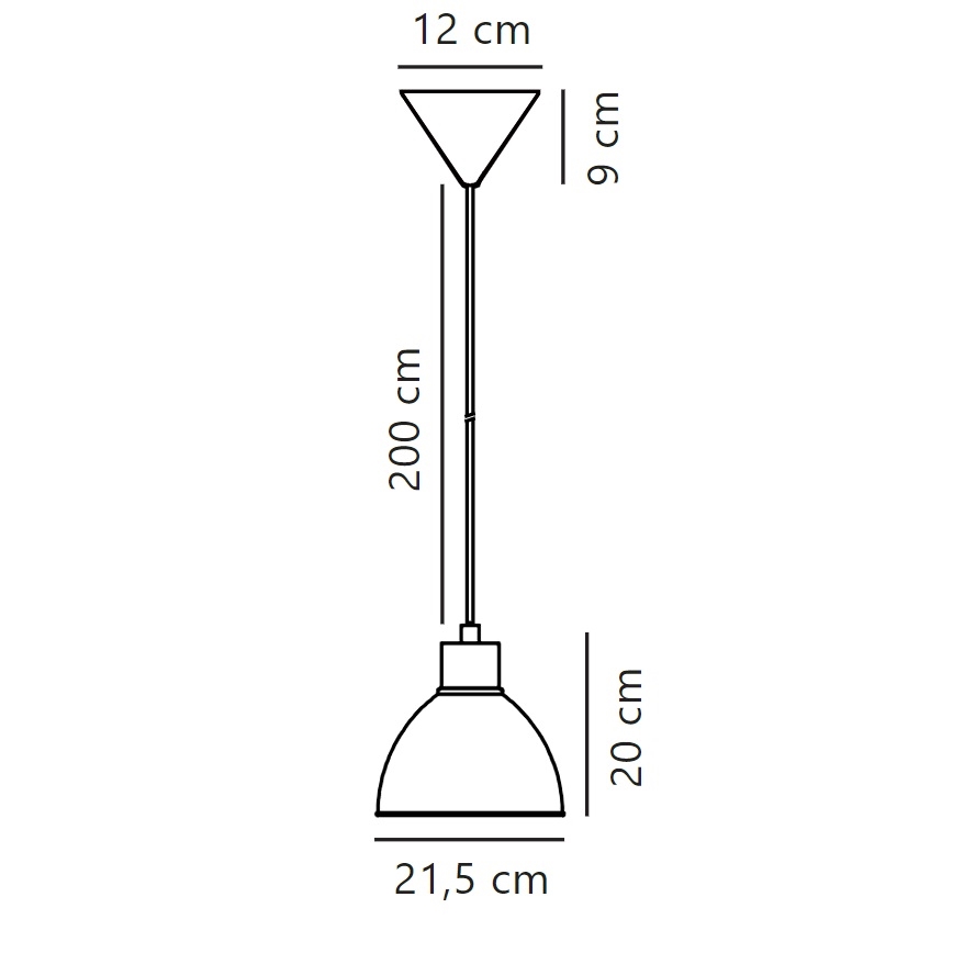Nordlux - Lustra ar auklu POP 1xE27/40W/230V piparmētru krāsa