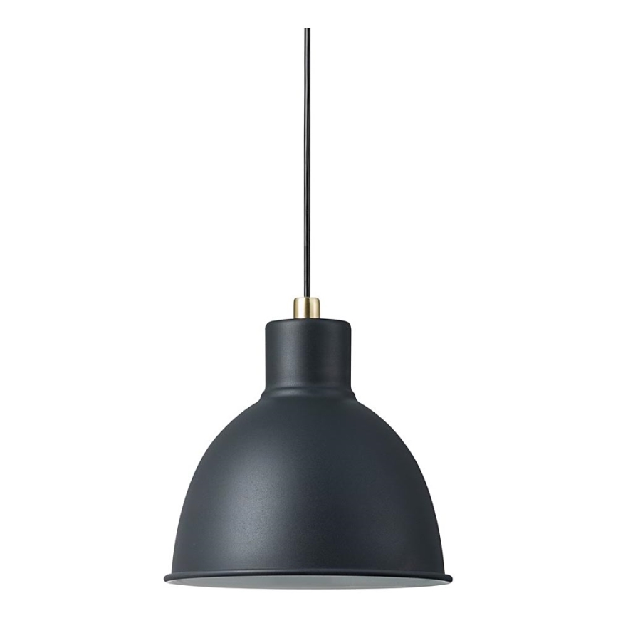 Nordlux - Lustra ar auklu POP 1xE27/60W/230V melna