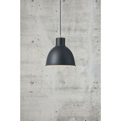 Nordlux - Lustra ar auklu POP 1xE27/60W/230V melna