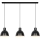 Nordlux - Lustra ar auklu POP 3xE27/40W/230V melna/zelta